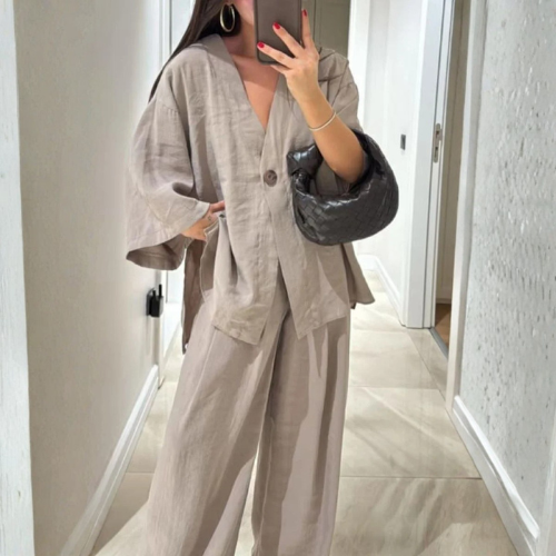 Conjunto Lino Kimono