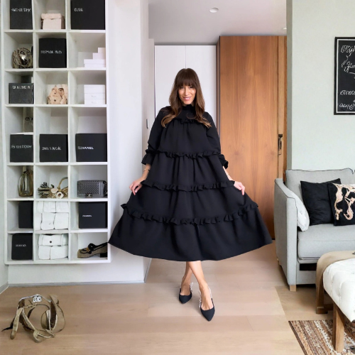 Vestido Tiered Ruffle