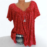 Blusa Sparkle V-Neck