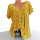 Blusa Sparkle V-Neck