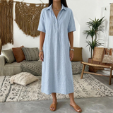 Vestido Lino Shirt Midi