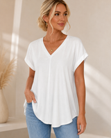 Sofía - Blusa Favorecedora con espalda única