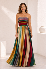 Vera Rome | Vestido sin tirantes de corte en A