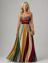 Vera Rome | Vestido sin tirantes de corte en A