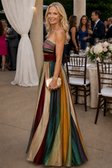 Vera Rome | Vestido sin tirantes de corte en A